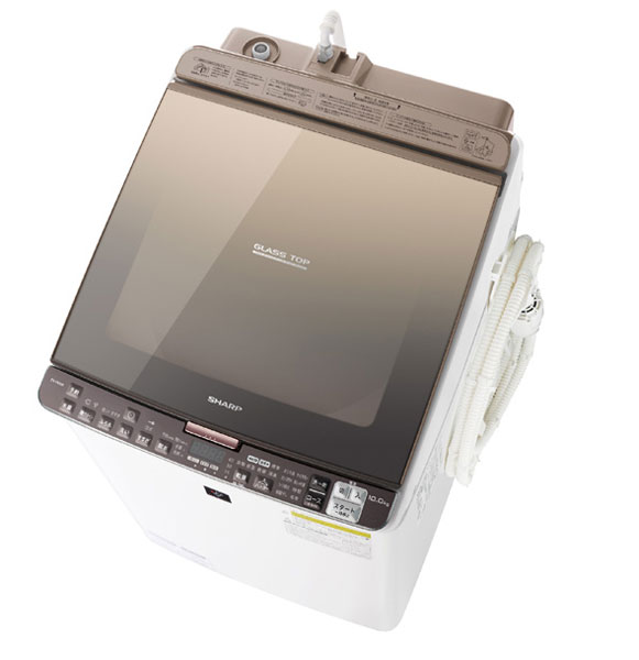 ↑ES-PX10Bは「ガラストップデザイン」を採用