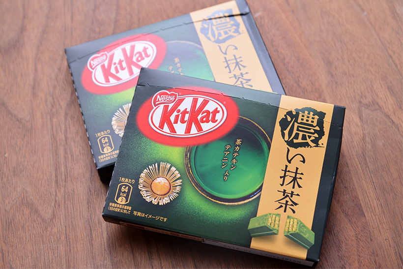↑キットカット ミニ 濃い抹茶（3枚入り）／1箱162円