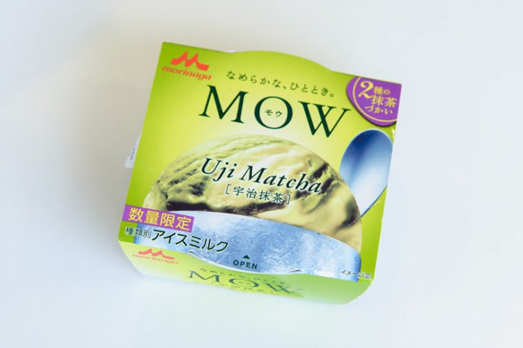 ↑森永乳業 MOW 宇治抹茶(数量限定) 130円(税抜)