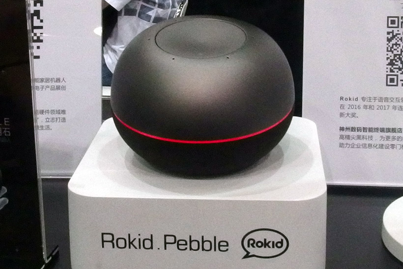↑まるで石のようなデザインのPebble