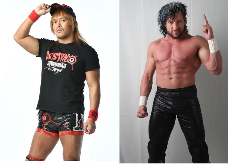 ↑ロス・インゴベルナブレス・デ・ハポンのリーダー内藤哲也選手(リンク希望|https://twitter.com/@s_d_naito)(左)、バレット・クラブのリーダー、ケニー・オメガ選手(リンク希望|)(右)