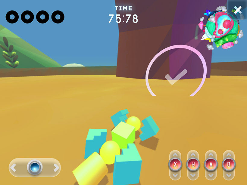 ↑自分の作成した機体でミニゲームが遊べます