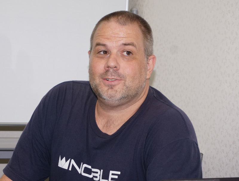 ↑Noble Audioのジョン・モールトン氏も来日。製品の魅力を解説した