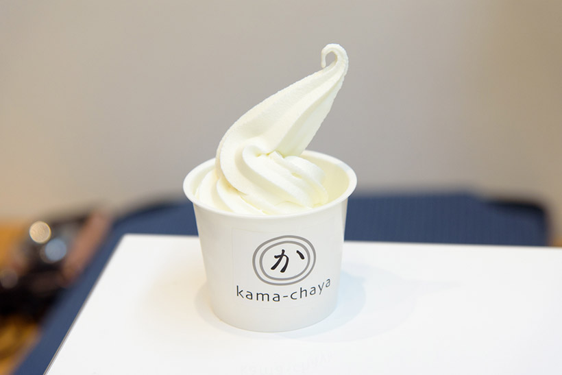 ↑ソフトクリーム。キッズ用カップ300円