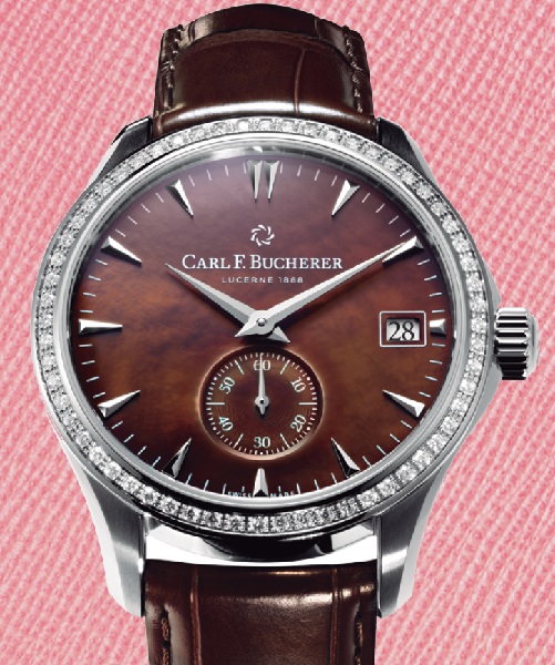 ↑カール F. ブヘラ「マネロ ペリフェラル」129万6000円/自動巻き/3気圧防水/直径 40.6㎜、厚さ11.2㎜