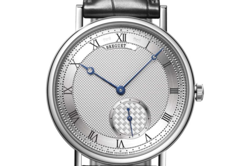 ↑ブレゲ「クラシック7147」251万6400円/Ref.7147BB129WU/手巻き/3気圧防水/直径40mm、厚さ6.1㎜