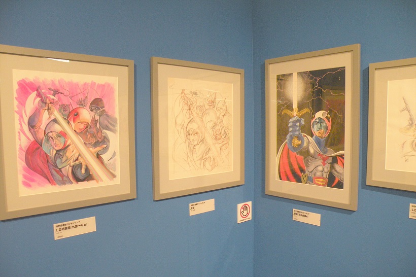 ↑下絵と完成原画を見比べて楽しむことも!