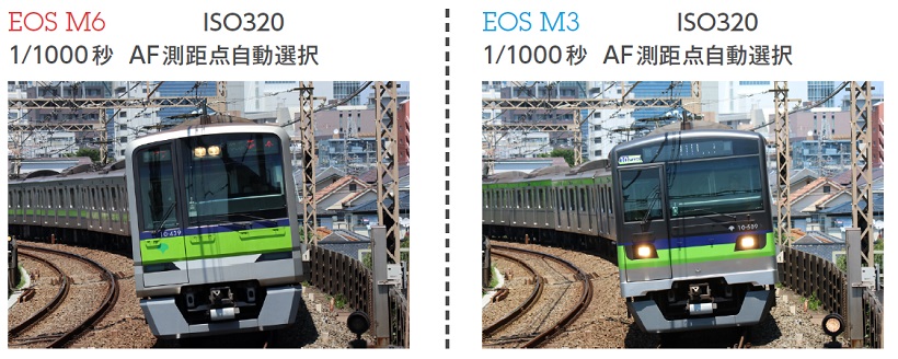 ↑240ミリ相当のレンズを使用して撮影。撮影するタイミングがよかったのか、ほぼ同じ位置で撮ることができた。EOS M6の連写が速度優先なのに対して、EOS M3は確実にピントが合ってから写しているという印象があったが、実際にピントが合っている確率も高めであった