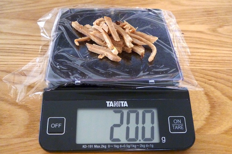 ↑ほろほろと崩れる、柔らか仕上げのチャーシュー（20.0g）