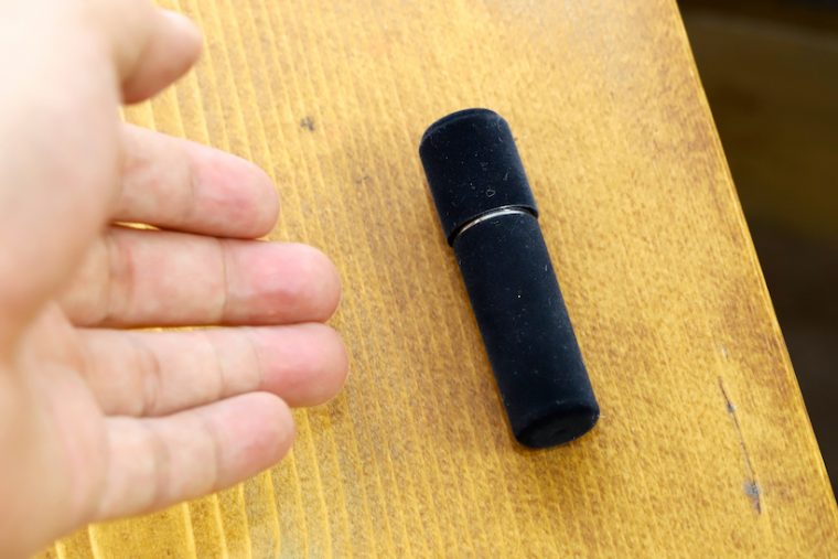 ↑毛足の摩擦で転がりにくいというのもある意味メリット