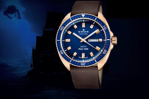 壮大なストーリーを秘めた限定ダイバーズウオッチ! エドックス初のブロンズケースを採用した「デルフィン」が日本に上陸