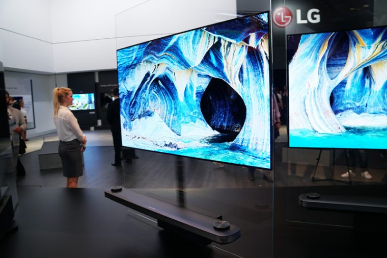 ↑日本でも発売された有機ELテレビWシリーズ