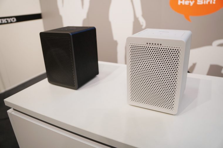 ↑こちらはオンキヨーのGoogle Assitant搭載版スマートスピーカー「G3」