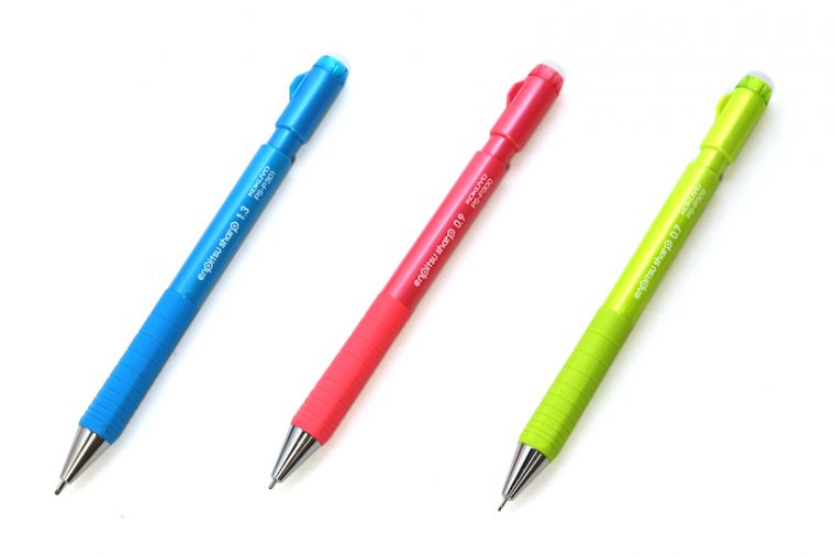 ↑コクヨ『鉛筆シャープ スピードイン』0.7㎜・0.9㎜・13.㎜ 各324円