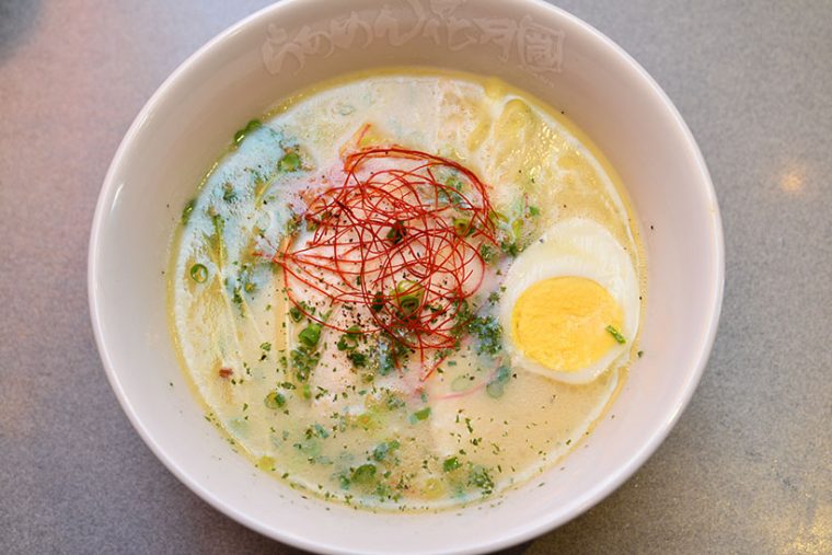 ↑これがその新作。俺の鶏そば2017(790円)