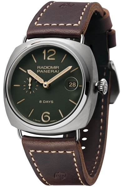 ↑パネライ「ラジオミール エイトデイズ チタニオ – 45mm」138万2400円/PAM00735/手巻き/10気圧防水/直径45mm
