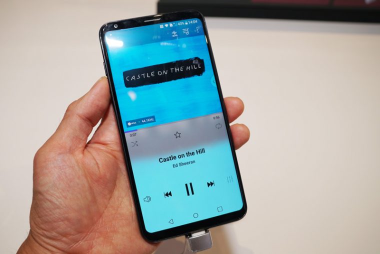 ↑LGのハイレゾ対応スマホ「V30」はMQA再生にも対応