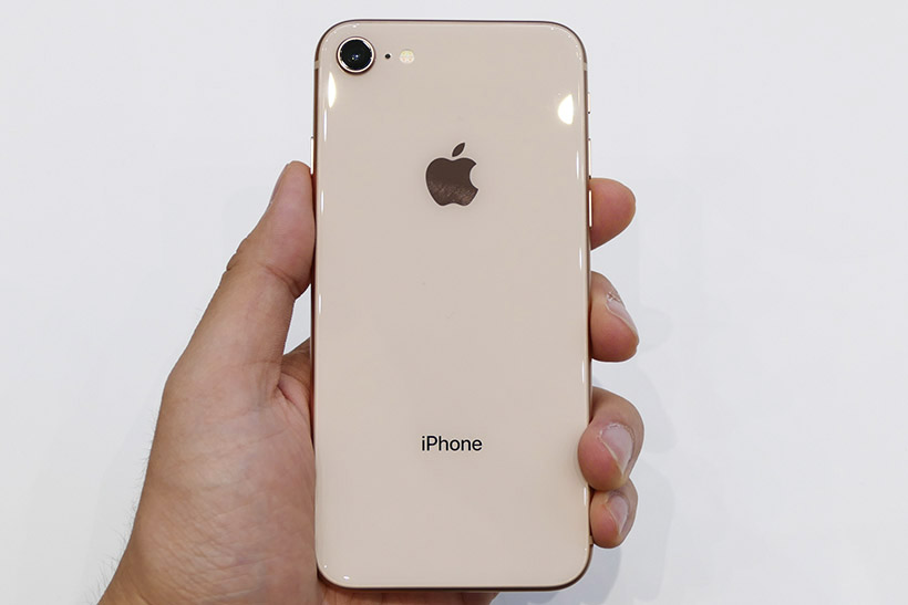 ↑iPhone 8のサイズ感
