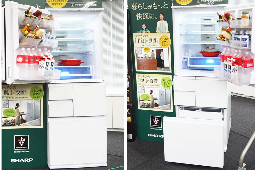 この大容量で「どっちもドア」はすんごい快挙! 触れるだけで左右に開く冷蔵庫「メガフリーザー」新モデル