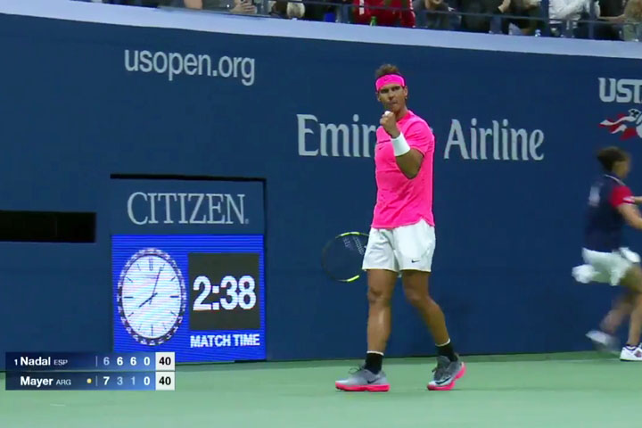 全米OP優勝で完全復活のナダル! 今大会のベストショットはこれだ