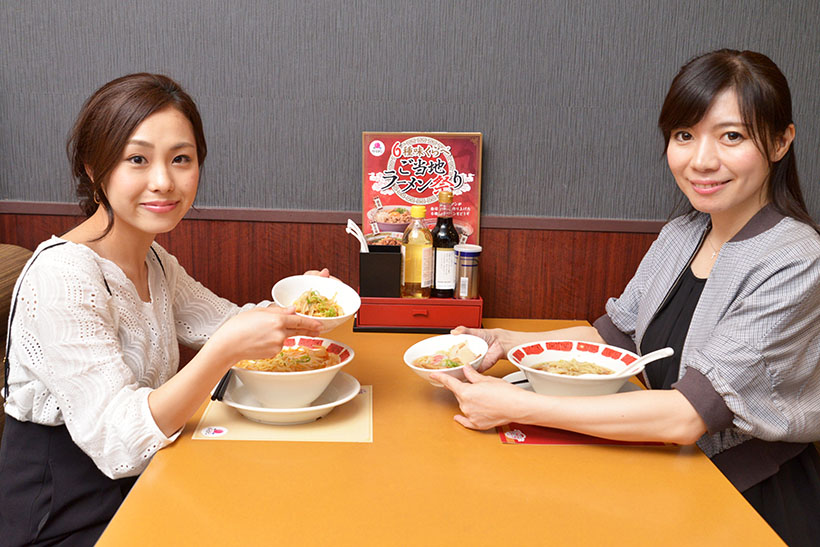 ↑シェアしながら食べ比べるのが全麺制覇の近道!