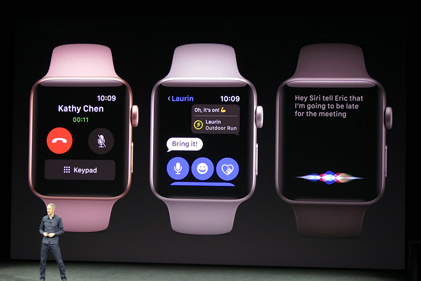 ↑Siriの返答もスピーカーで行えるように