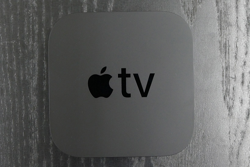 ↑Apple TV 4K の本体上面