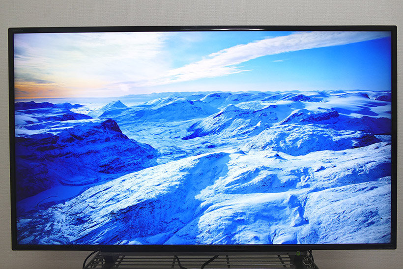 ↑スクリーンセーバーも4K 画質で楽しめる