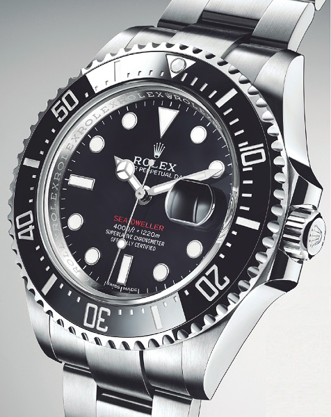 ↑ロレックス「オイスター パーペチュアル シードゥエラー」116万6400円/Ref.126600/自動巻き/1220m防水