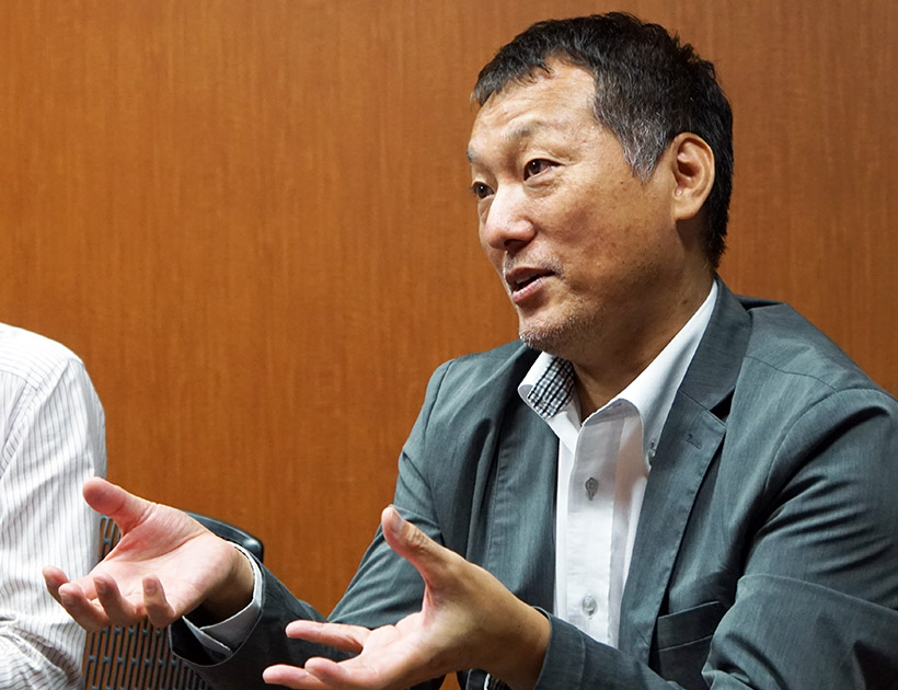 ↑ティアック コンシューマー オーディオ ビジネスユニット 企画・販売促進課の加藤課長