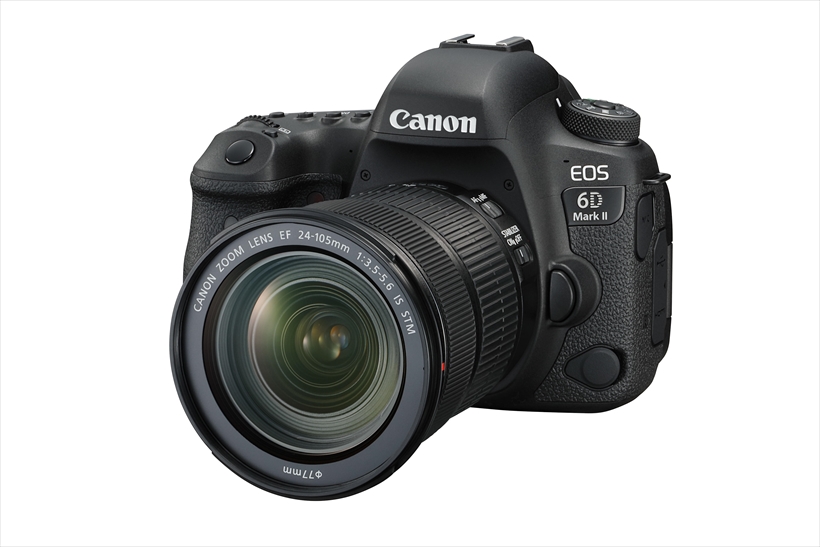 ↑外観はEOS 6Dに似ていても、仕様や機能は各段に向上したEOS 6DマークⅡ。AFの強化や可動式液晶の搭載などで、機動性はさらに向上した