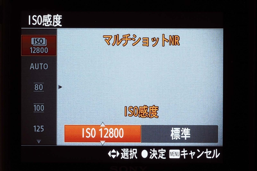 ↑RX100シリーズには、通常の高感度撮影のほか、連写した画像を自動合成するマルチショットノイズリダクションを装備。高感度でもノイズが目立たない。動く被写体を撮る場合にも使用可能だ