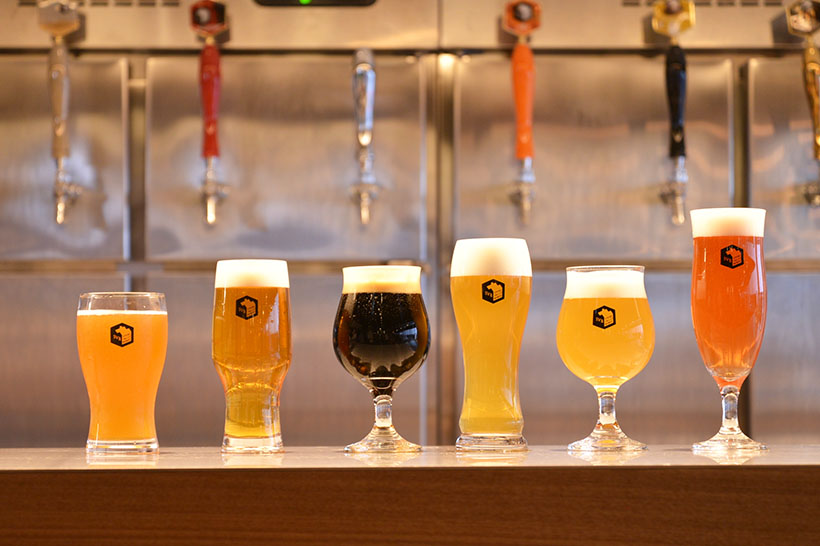 ↑タップ数は34と、かなり多め。既存店でも扱っているレギュラー6種のビールを筆頭に、季節やフェアに応じて様々なスタイルの味わいを提供していくそうです