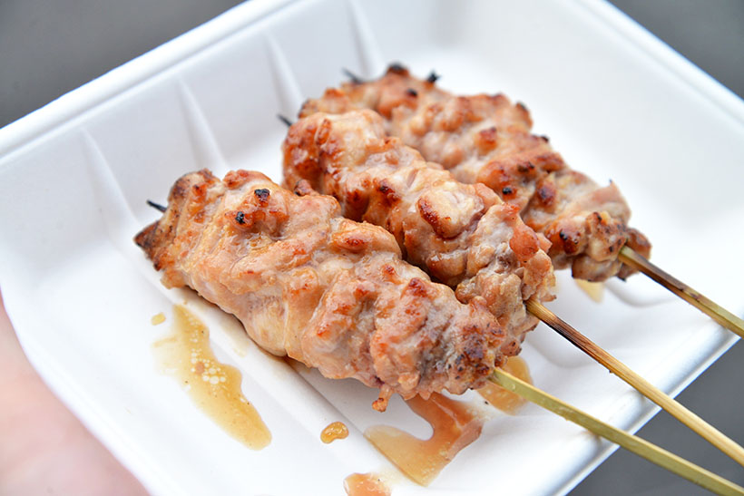 ↑「中目黒いぐち」(中目黒ほか)、「焼鳥トリビアン」(浅草)による胸肉
