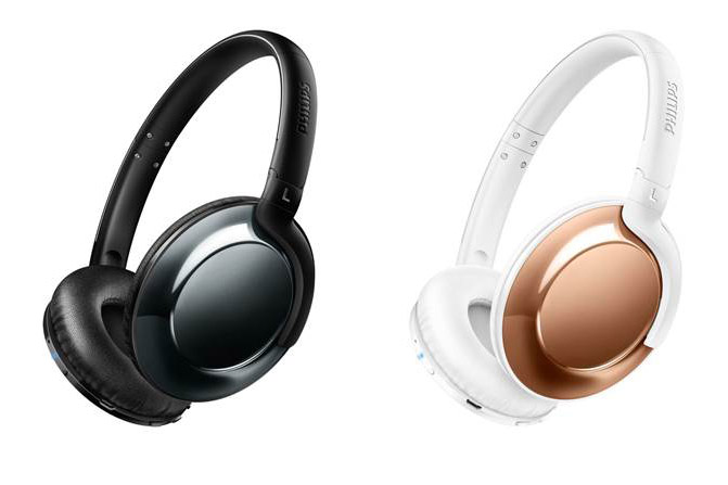 スーツ姿にも合うスタイリッシュなBluetoothヘッドホン「SHB4805」