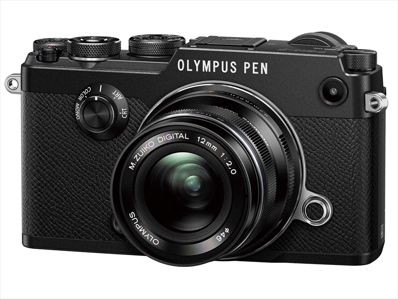 ↑オリンパスには、OM-Dシリーズのほか、PENシリーズもラインナップされている。そのフラッグシップはPEN-Fだ。OM-Dよりも小型ボディながらEVFを内蔵、充実した機能を備える。●参考価格/12万6900円(ボディ)