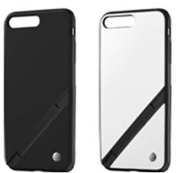 ↑ソフトバンクセレクション「INVOL Stand for iPhone 8 Plus / 7 Plus」 ブラック、ホワイトの2色。実売価格は4320円