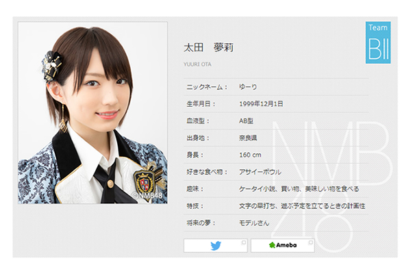 出典画像：NMB48公式サイトより