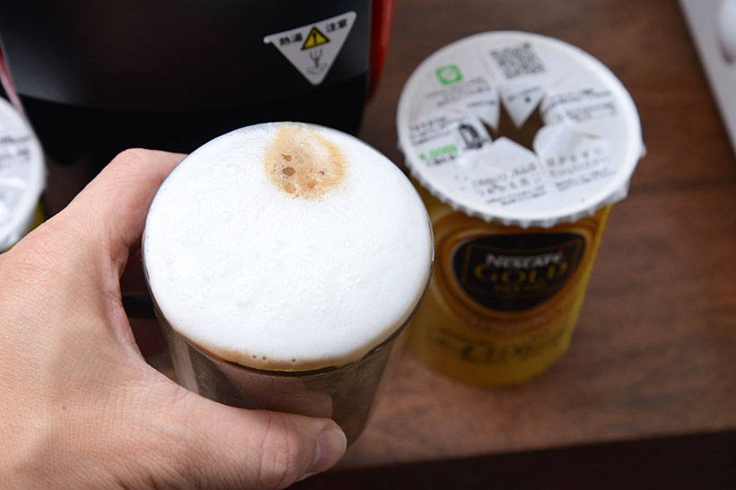 ↑なにはともあれ、気軽にカプチーノが飲めるのはうれしいですね。