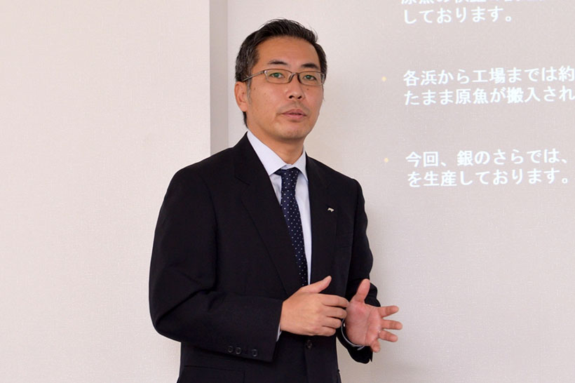 ↑イクラの仕入れに尽力した、銀のさらバイヤーの門 馬正さん