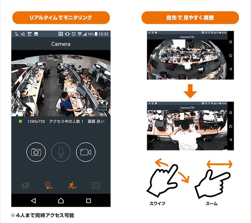 ↑ディスプレイでシームレスに動画を確認できる