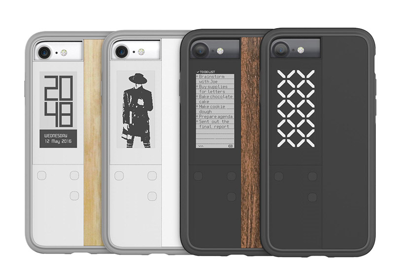 iPhoneの背面をセカンドスクリーンとして使う電子ペーパー内蔵ケース「InkCase IVY」