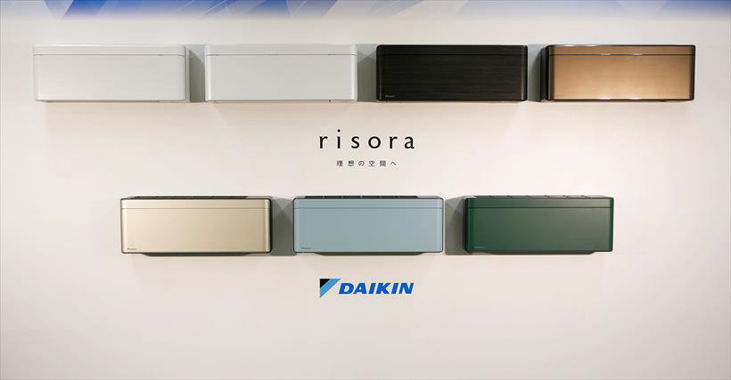 ↑壁掛形ルームエアコン「risora(リソラ)」