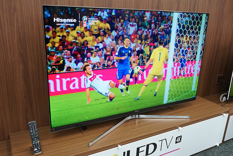 東芝テレビ事業買収で勢いに乗るか!? ハイセンスがサッカーW杯オフィシャル4Kテレビを発売