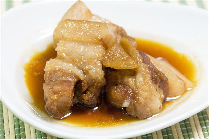 ↑豚肉の角煮のできあがり