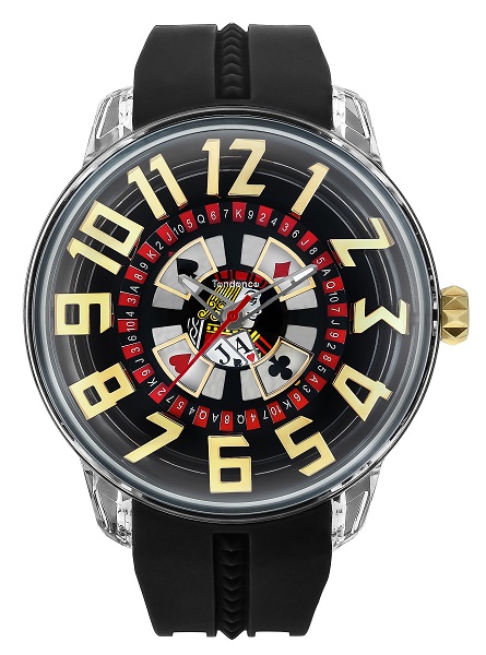 ↑テンデンス「キングドーム」5万9400円/Ref.TY023005/クオーツ/5気圧防水