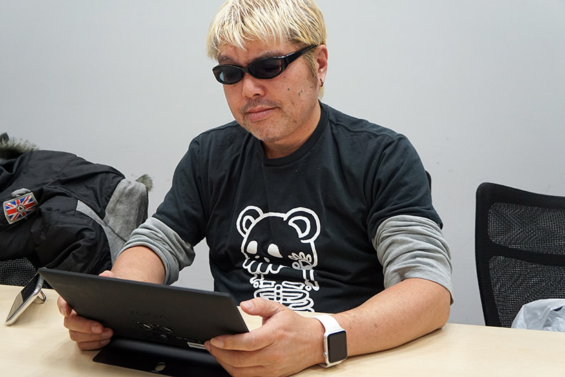 ↑ナックル末吉さんが実際に使ってチェック