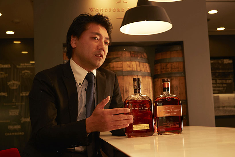 ↑奥村さん。「ウッドフォードリザーブ」の製造元である、ブラウン・フォーマン ビバレッジス ジャパンのブランドマネージャーとして活躍しています