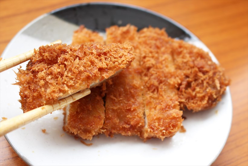 ↑とんかつもお店で食べるような味になり、家族も家で揚げたのかと思い込んだほど