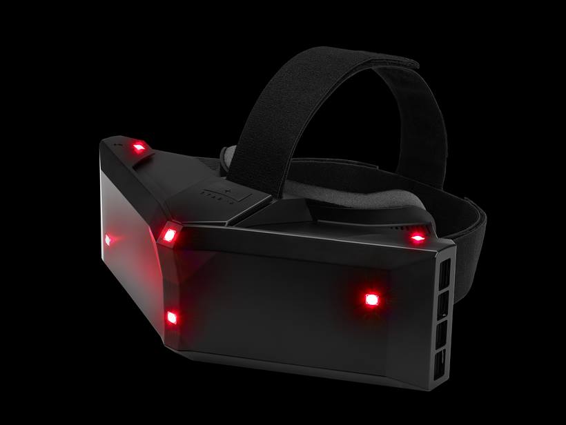 ↑世界最高峰の広視野角、高解像度を体験できる、StarVR